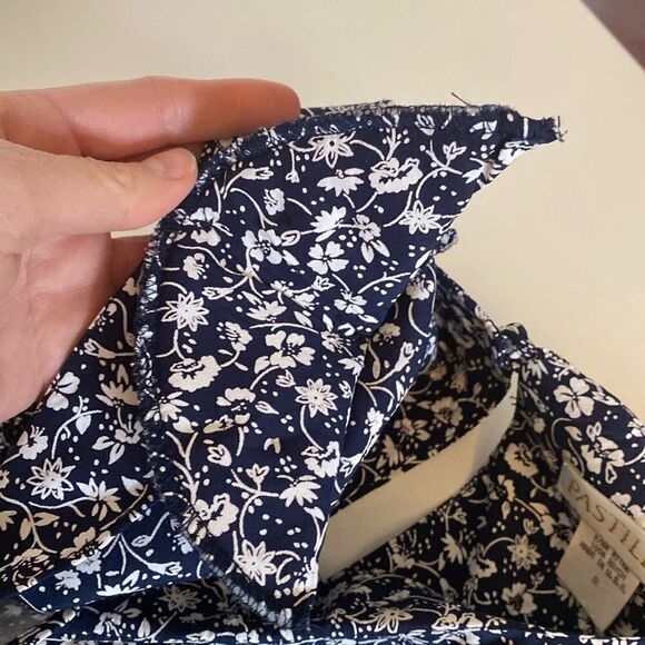 Vintage Late 80's early 90's Ditsy Floral Mini Skater Dress Size 2 - Picture 13 of 13